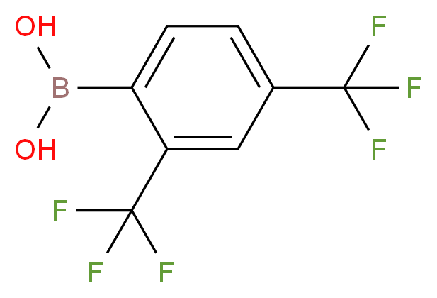 2,4-Bis(trifluoromethyl)phenylboronic acid_分子结构_CAS_153254-09-2)