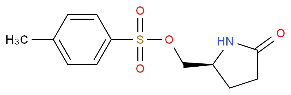 (S)-(+)-5-羟甲基-2-吡咯烷酮对甲苯磺酸酯_分子结构_CAS_51693-17-5)