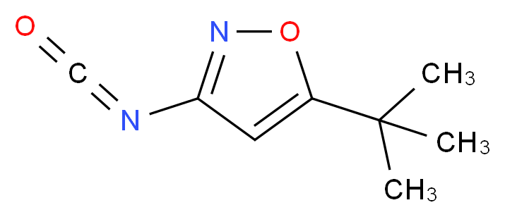 5-tert-butyl-3-isocyanatoisoxazole_分子结构_CAS_55809-53-5)