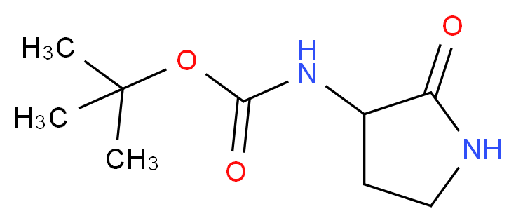 tert-butyl 2-oxopyrrolidin-3-ylcarbamate_分子结构_CAS_99780-97-9)