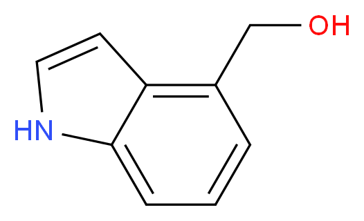 1H-indol-4-ylmethanol_分子结构_CAS_)