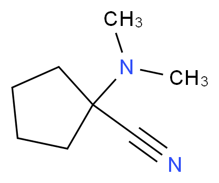 1-(Dimethylamino)cyclopentanecarbonitrile_分子结构_CAS_22912-31-8)