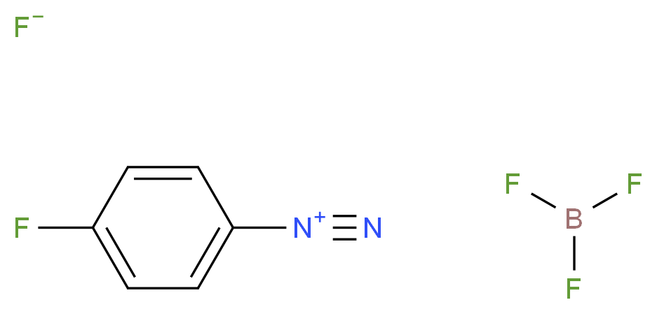 4-fluorobenzene-1-diazonium trifluoroborane fluoride_分子结构_CAS_459-45-0