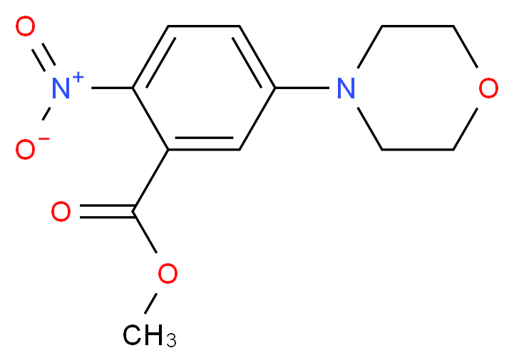 Methyl 5-morpholino-2-nitrobenzenecarboxylate_分子结构_CAS_134050-75-2)