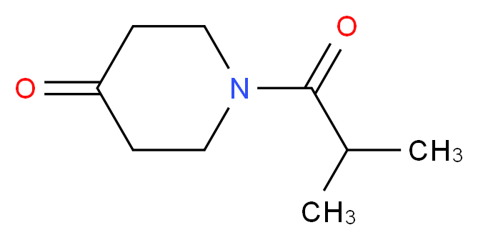 1-Isobutyrylpiperidin-4-one_分子结构_CAS_86996-26-1)