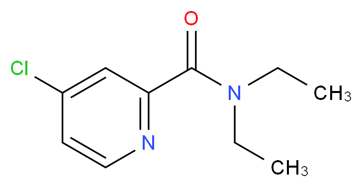 4-chloro-N,N-diethylpyridine-2-carboxamide_分子结构_CAS_851903-41-8