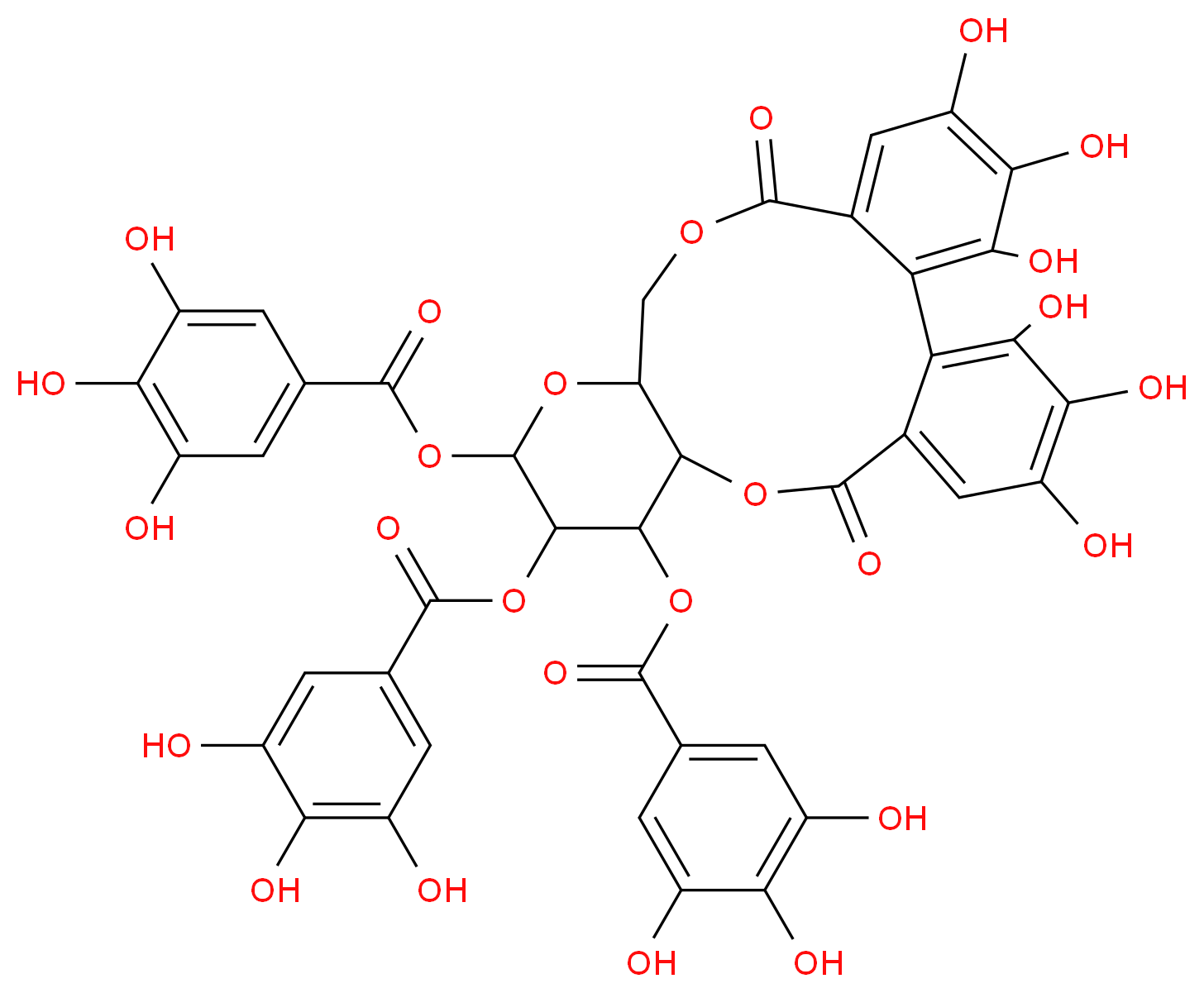 Tellimagrandin II_分子结构_CAS_58970-75-5)