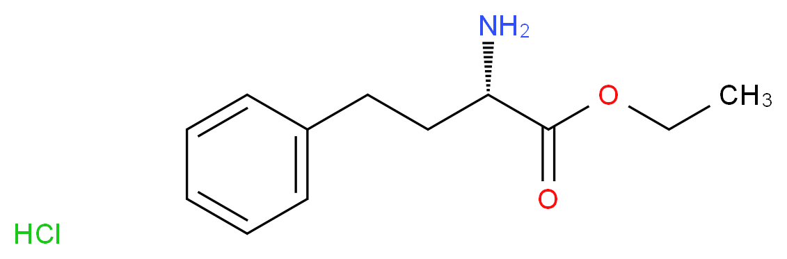 Ethyl (S)-2-AMino-4-phenylbutanoate hydrochloride_分子结构_CAS_90891-21-7)