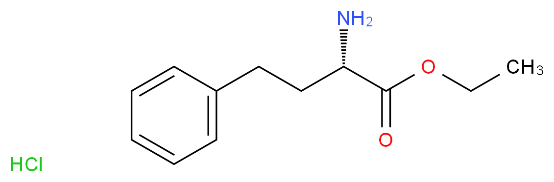 ethyl (2S)-2-amino-4-phenylbutanoate hydrochloride_分子结构_CAS_90891-21-7