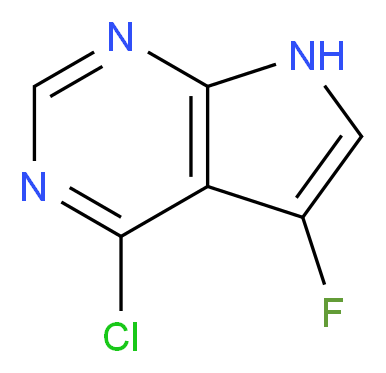 4-Chloro-5-fluoro-7H-pyrrolo[2,3-d]pyrimidine_分子结构_CAS_582313-57-3)