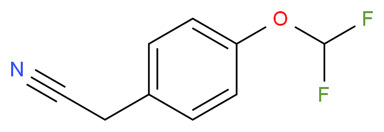 2-[4-(difluoromethoxy)phenyl]acetonitrile_分子结构_CAS_41429-16-7