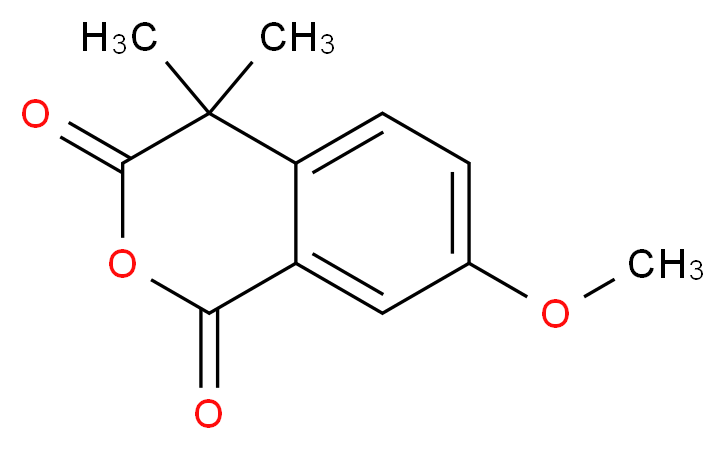 7-Methoxy-4,4-diMethylisochroMan-1,3-dione_分子结构_CAS_55974-25-9)