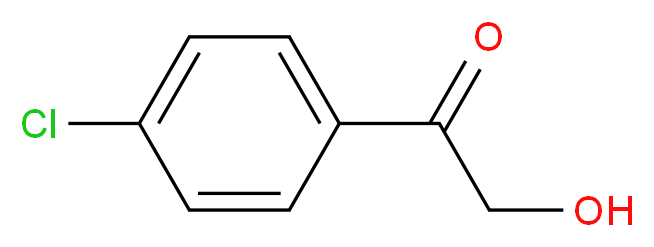 1-(4-chlorophenyl)-2-hydroxyethan-1-one_分子结构_CAS_)