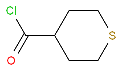 tetrahydrothiopyran-4-carbonyl chloride_分子结构_CAS_121654-84-0)