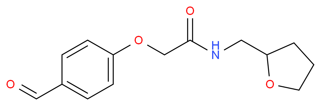 2-(4-formylphenoxy)-N-(tetrahydro-2-furanylmethyl)acetamide_分子结构_CAS_680992-22-7)