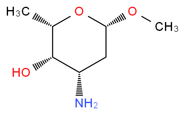 Methyl β-L-Daunosamine Hydrochloride_分子结构_CAS_115388-97-1)