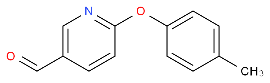 6-(4-Methylphenoxy)nicotinaldehyde_分子结构_CAS_)