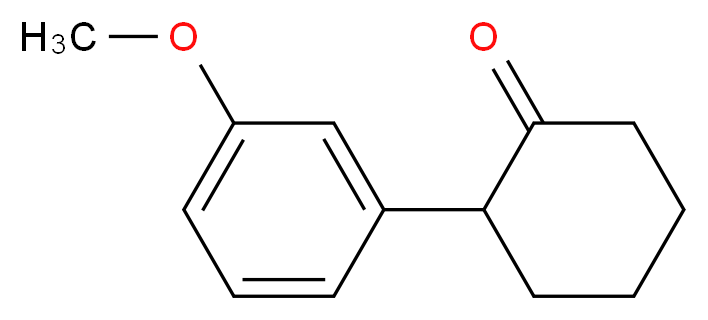 2-(3-甲氧基苯基)环己酮, tech._分子结构_CAS_15547-89-4)