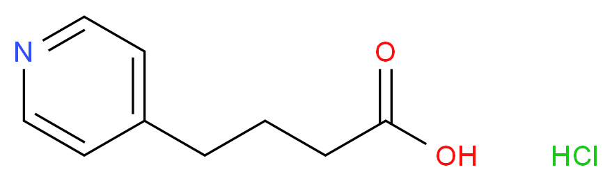 4-(pyridin-4-yl)butanoic acid hydrochloride_分子结构_CAS_71879-56-6