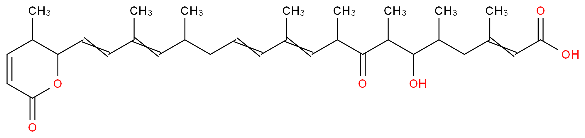 Leptomycin A 来源于链霉菌 属_分子结构_CAS_87081-36-5)