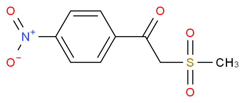 2-(Methylsulfonyl)-1-(4-nitrophenyl)-1-ethanone_分子结构_CAS_)