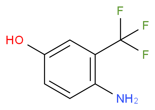 2-Amino-5-hydroxybenzotrifluoride 98%_分子结构_CAS_445-04-5)