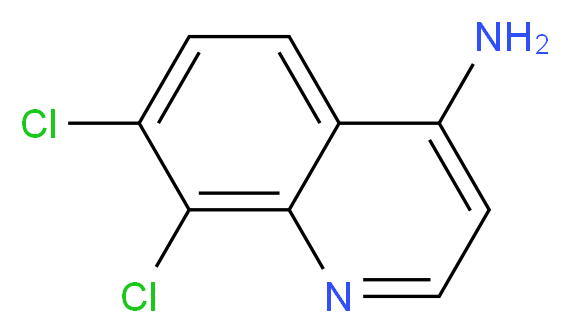 4-AMINO-7,8-DICHLOROQUINOLINE_分子结构_CAS_948293-25-2)