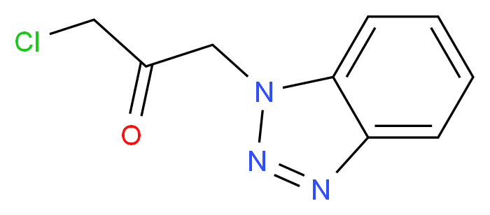 1-(1H-1,2,3-benzotriazol-1-yl)-3-chloropropan-2-one_分子结构_CAS_305851-04-1