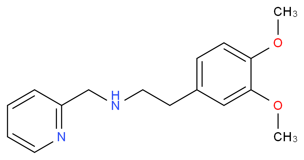 [2-(3,4-Dimethoxy-phenyl)-ethyl]-pyridin-2-yl-methyl-amine_分子结构_CAS_)