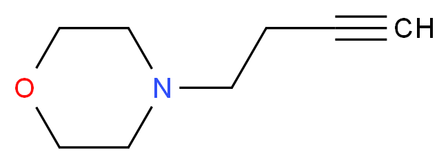 4-(but-3-yn-1-yl)morpholine_分子结构_CAS_14731-39-6