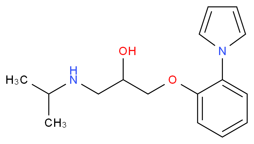 {2-hydroxy-3-[2-(1H-pyrrol-1-yl)phenoxy]propyl}(propan-2-yl)amine_分子结构_CAS_99740-06-4