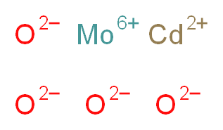 molybdenum(6+) ion cadmium(2+) ion tetraoxidandiide_分子结构_CAS_13972-68-4