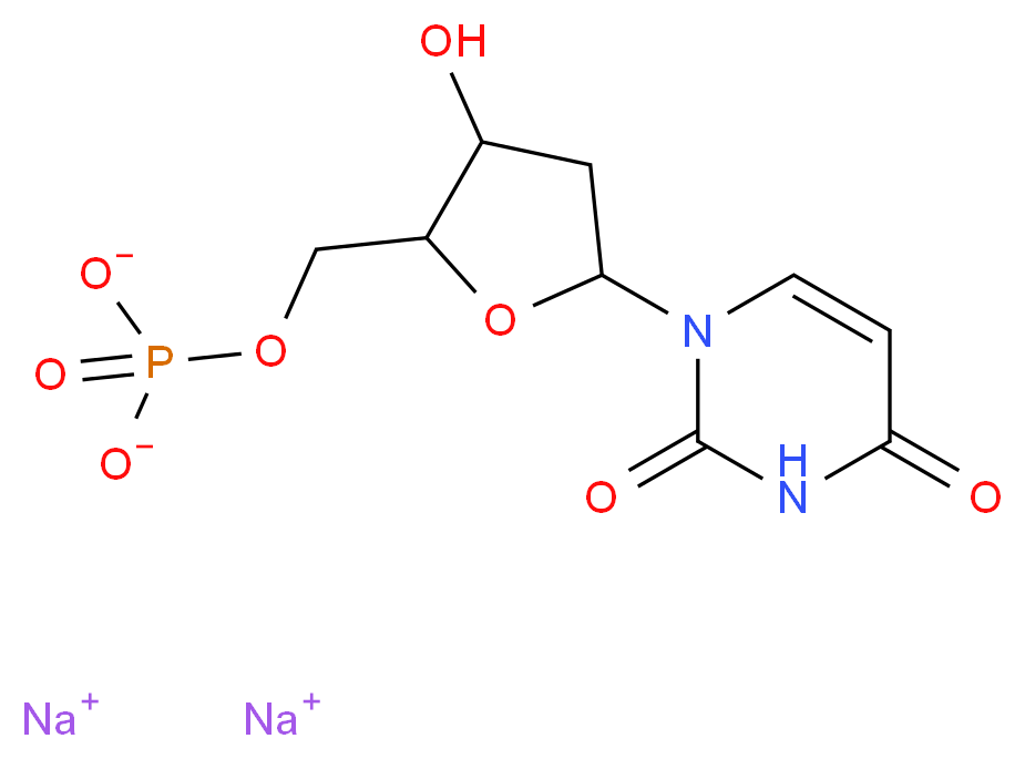 2'-DEOXYURIDINE-5'-MONOPHOSPHATE DISODIUM SALT_分子结构_CAS_42155-08-8)