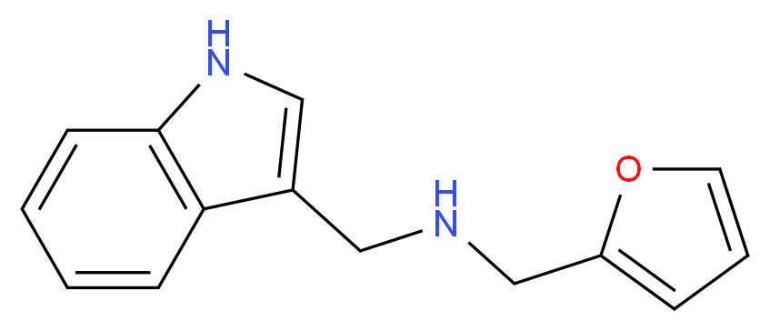 (furan-2-ylmethyl)(1H-indol-3-ylmethyl)amine_分子结构_CAS_842974-82-7