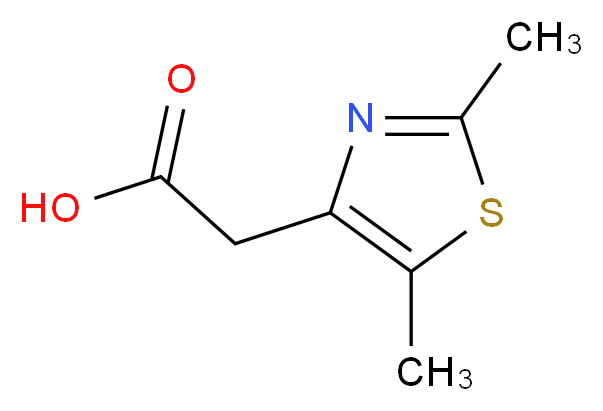 2-(dimethyl-1,3-thiazol-4-yl)acetic acid_分子结构_CAS_)