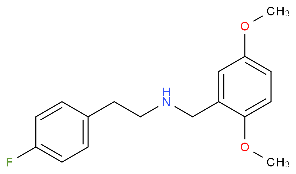 [(2,5-dimethoxyphenyl)methyl][2-(4-fluorophenyl)ethyl]amine_分子结构_CAS_355817-17-3