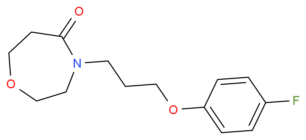 4-[3-(4-fluorophenoxy)propyl]-1,4-oxazepan-5-one_分子结构_CAS_)