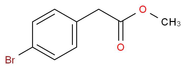 Methyl 2-(4-bromophenyl)acetate_分子结构_CAS_41841-16-1)