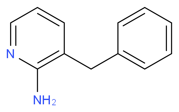 2-Amino-3-benzylpyridine_分子结构_CAS_130277-16-6)