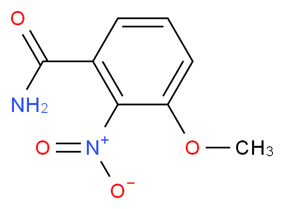 3-methoxy-2-nitrobenzamide_分子结构_CAS_99595-85-4