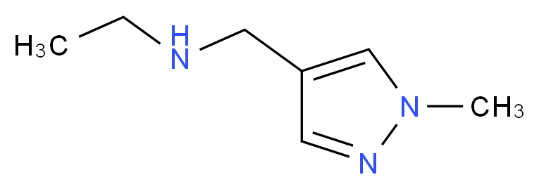 N-[(1-Methyl-1H-pyrazol-4-yl)methyl]ethanamine_分子结构_CAS_)