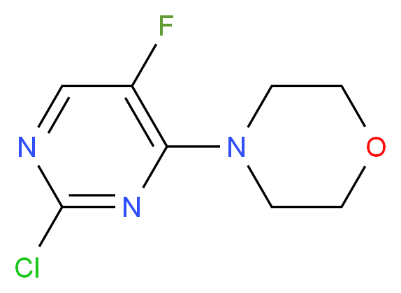 4-(2-chloro-5-fluoro-4-pyrimidinyl)morpholine_分子结构_CAS_31646-53-4)