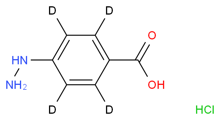 4-Hydrazinobenzoic Acid-d4 Hydrochloride_分子结构_CAS_1246816-67-0)