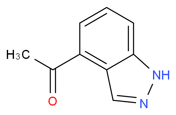 1-(1H-Indazol-4-yl)ethanone_分子结构_CAS_1159511-21-3)