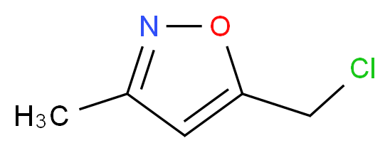 5-(chloromethyl)-3-methyl-1,2-oxazole_分子结构_CAS_40340-41-8
