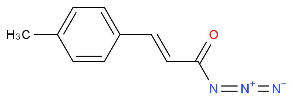 (2E)-3-(4-methylphenyl)prop-2-enoyl azide_分子结构_CAS_24186-38-7