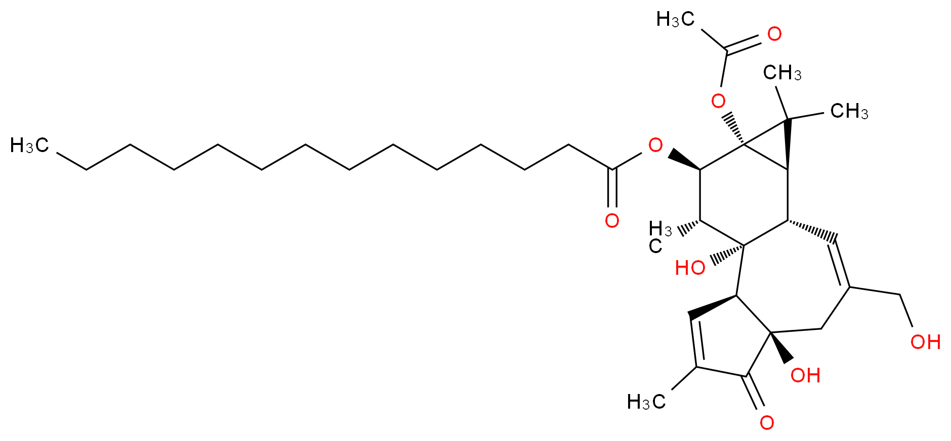 Phorbol 12-myristate 13-acetate_分子结构_CAS_16561-29-8)