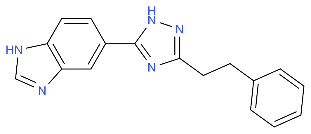 5-[3-(2-phenylethyl)-1H-1,2,4-triazol-5-yl]-1H-benzimidazole_分子结构_CAS_)
