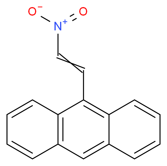 9-(2-nitroethenyl)anthracene_分子结构_CAS_58349-77-2