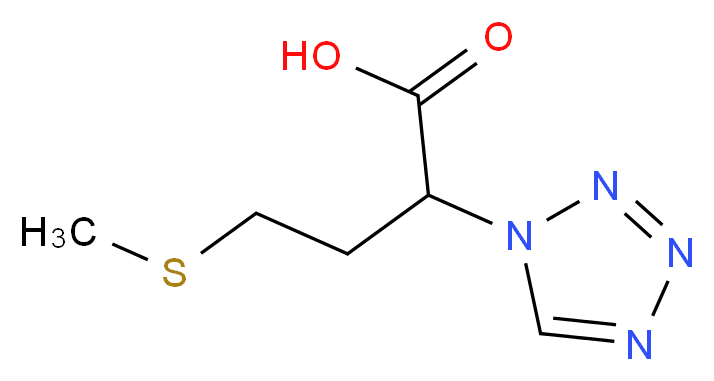 4-Methylsulfanyl-2-tetrazol-1-yl-butyric acid_分子结构_CAS_)